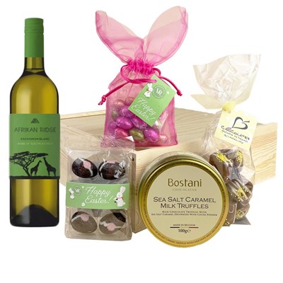 Afrikan Ridge Sauvignon Blanc 75cl White Wine And Easter Gift Box